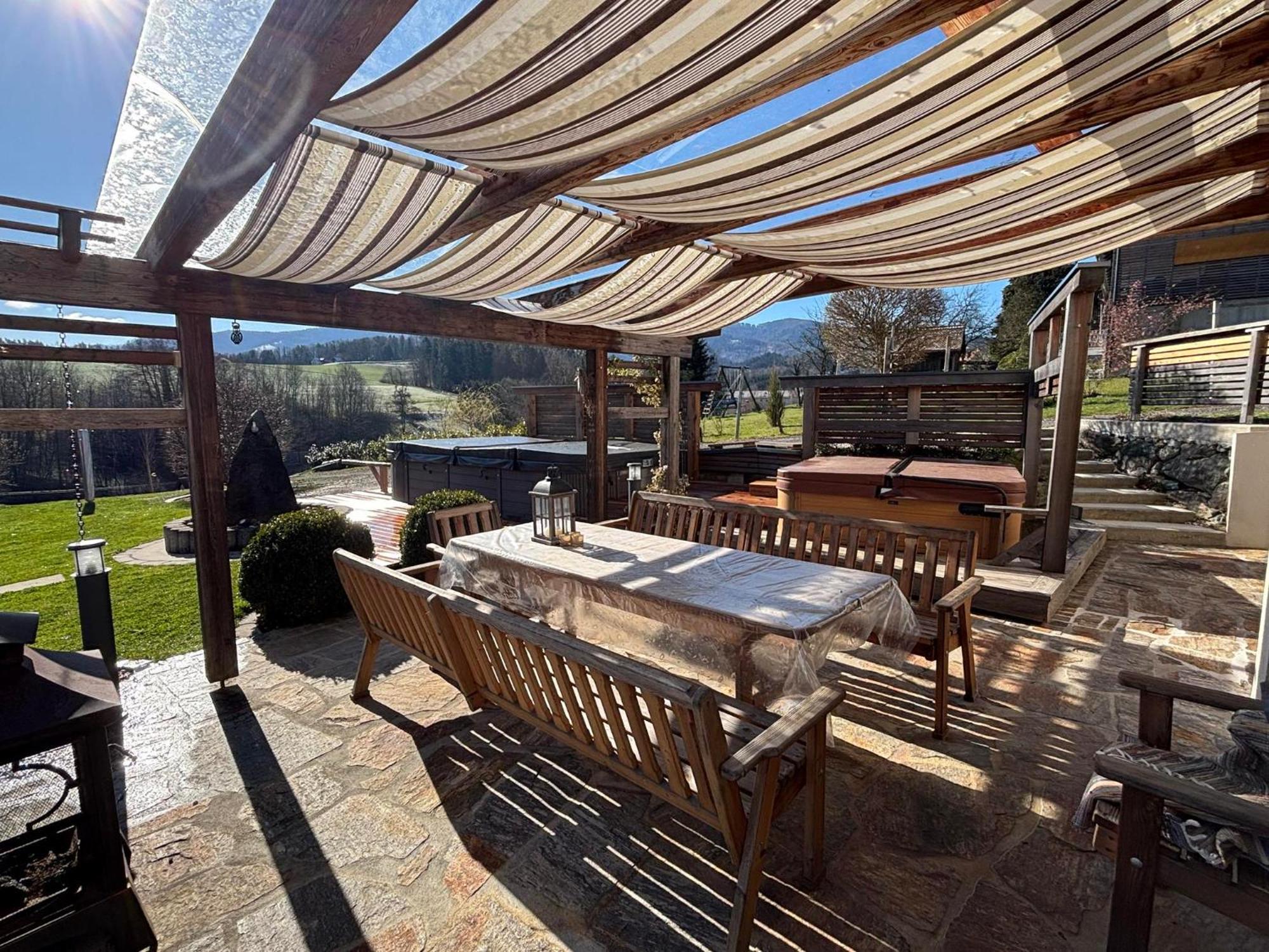 Das "Ferienhaus Eibiswald" Landhaus Refugium Im Schilcherland - Sauna Und Spa Bagian luar foto