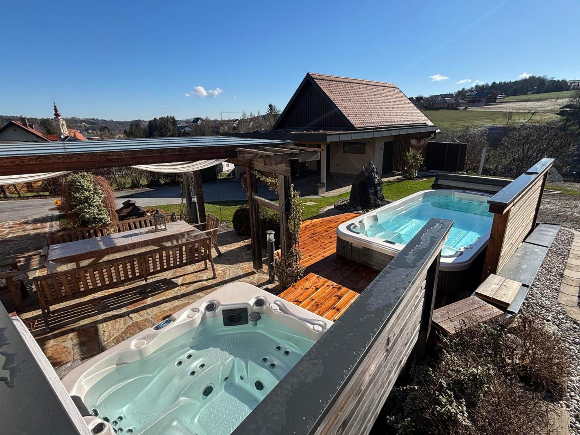 Das "Ferienhaus Eibiswald" Landhaus Refugium Im Schilcherland - Sauna Und Spa Bagian luar foto